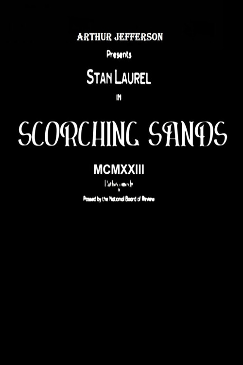 Movie poster for Scorching Sands (1923)