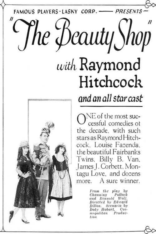 Movie poster for The Beauty Shop (1922)