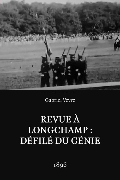 Movie poster for Review at Longchamp: Parade of the Genie (1898)
