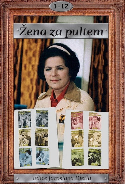 Žena za pultem poster