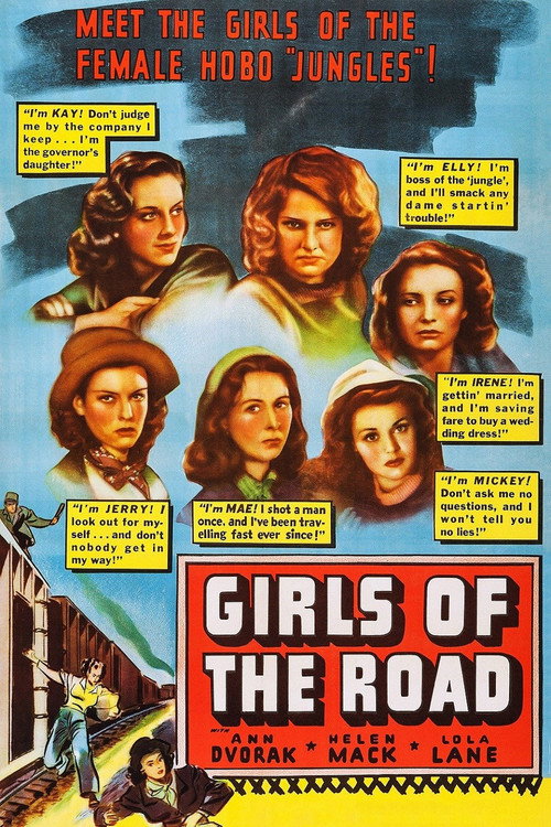 Movie poster for Girls of the Road (1940)