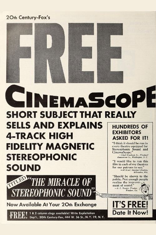 Movie poster for The Miracle of Stereophonic Sound (1954)