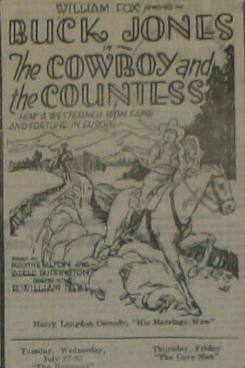 Movie poster for The Cowboy and the Countess (1926)