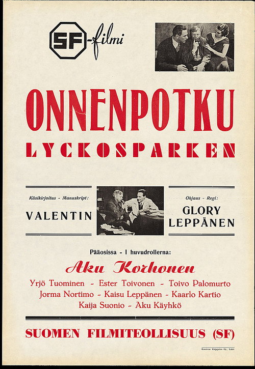 Movie poster for Onnenpotku (1936)