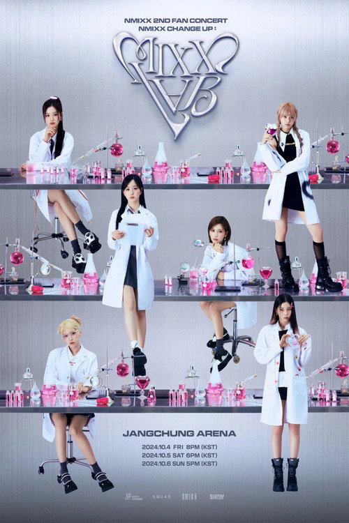 Movie poster for NMIXX 2nd Fan Concert "NMIXX Change Up : MIXX Lab" (2024)