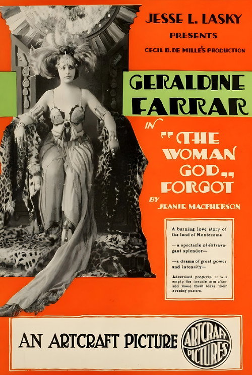Movie poster for The Woman God Forgot (1917)