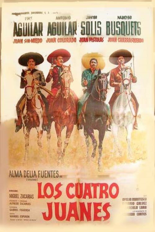 Movie poster for Los Cuatro Juanes (1966)