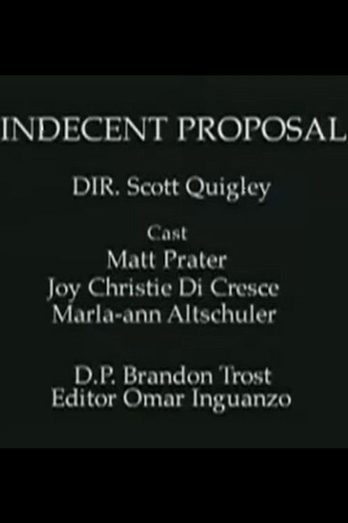 Movie poster for Indecent Proposal (2001)
