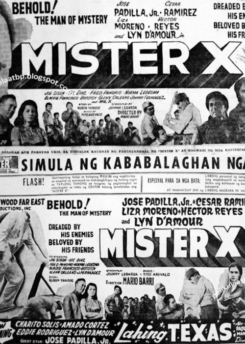 Movie poster for Mister X (1961)