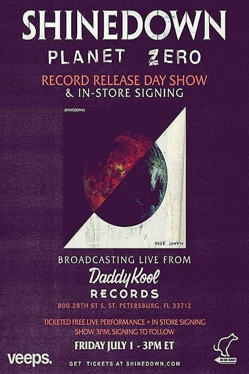 Movie poster for Shinedown: Planet Zero - Record Release Day Show (2022)