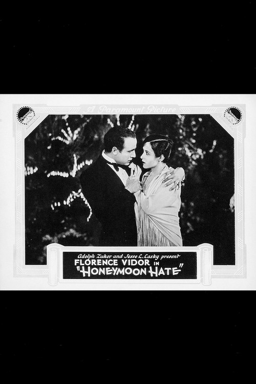 Movie poster for Honeymoon Hate (1927)