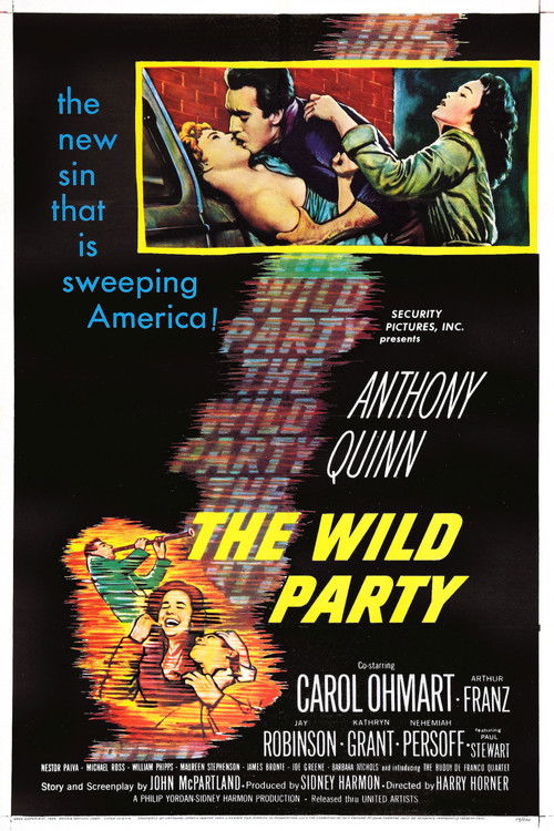 Movie poster for The Wild Party (1956)