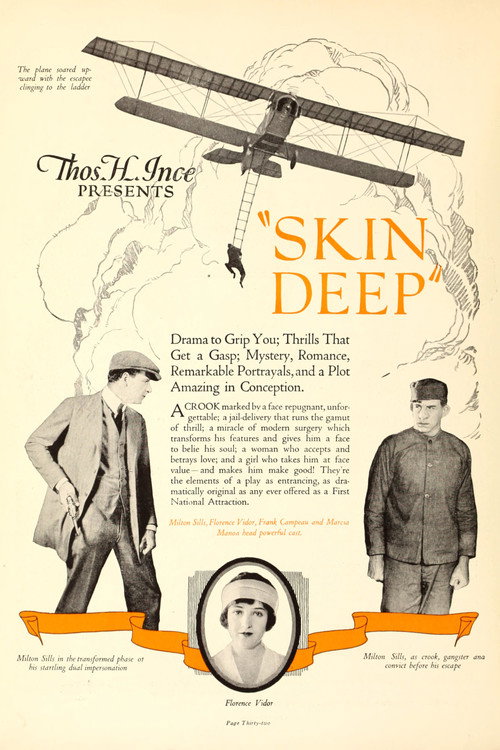 Movie poster for Skin Deep (1922)