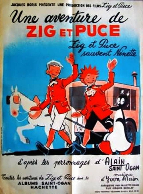 Movie poster for Zig et Puce sauvent Nénette (1955)