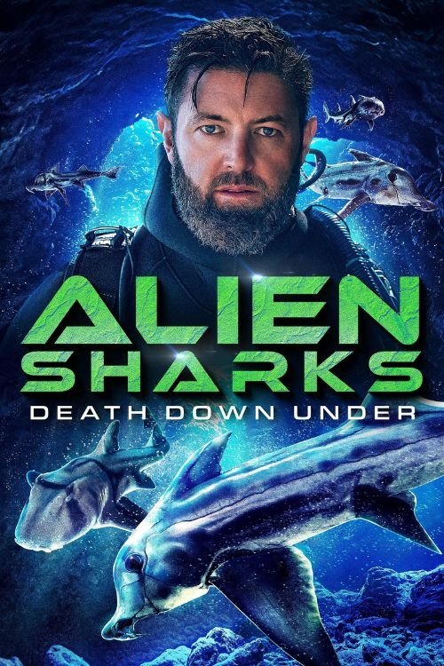 Movie poster for Alien Sharks: Death Down Under (2025)