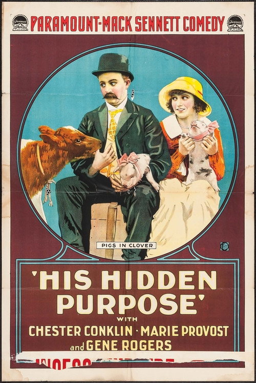 Movie poster for His Hidden Purpose (1918)