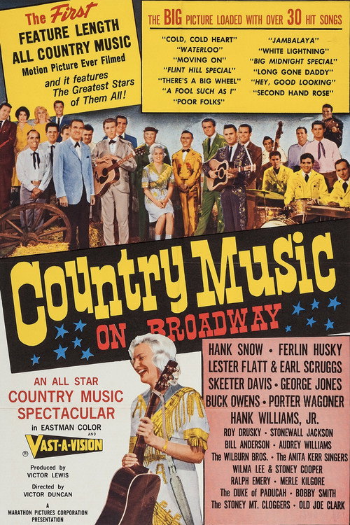 Movie poster for Country Music on Broadway (1965)