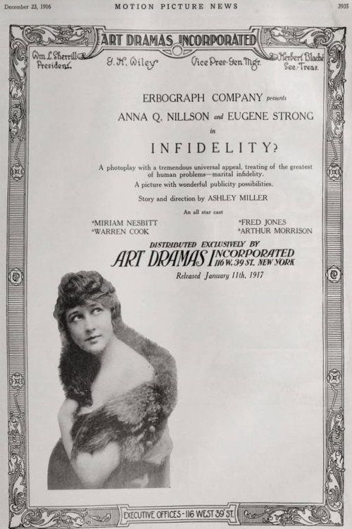 Movie poster for Infidelity (1917)