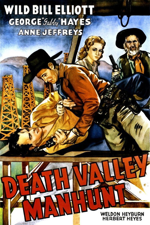 Movie poster for Death Valley Manhunt (1943)