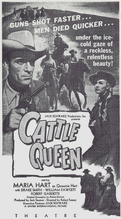 Movie poster for Cattle Queen (1951)