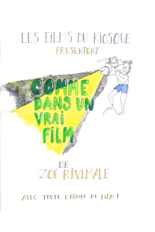 Movie poster for Comme dans un vrai film (2024)
