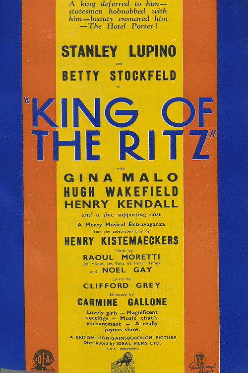 Movie poster for King of the Ritz (1933)