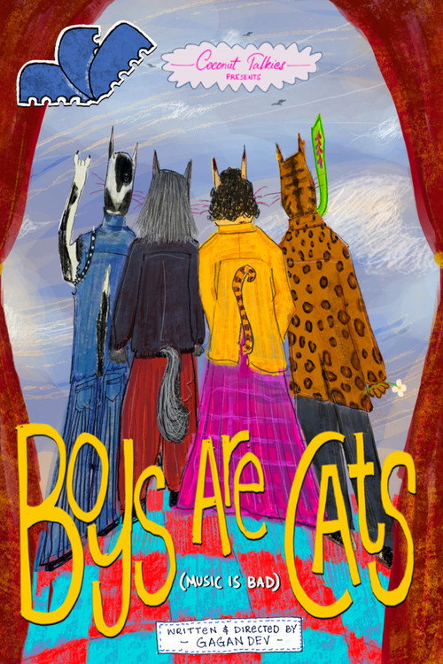 Movie poster for Boys Are Cats (music is bad) (2025)