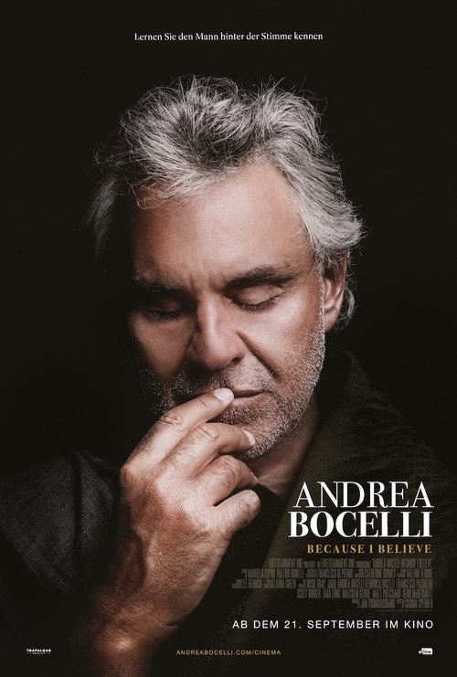 Movie poster for Andrea Bocelli: Because I Believe (2025)