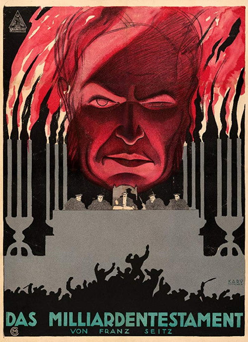 Movie poster for Das Milliardentestament (1920)