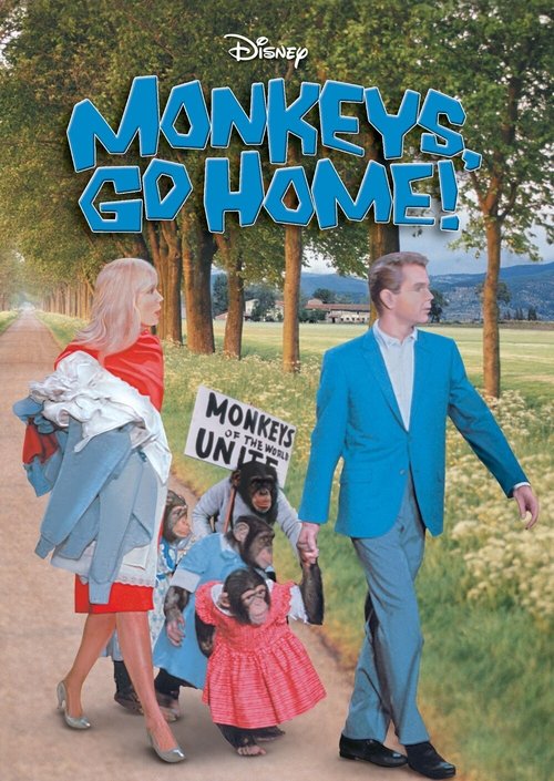 Movie poster for Monkeys, Go Home! (1967)