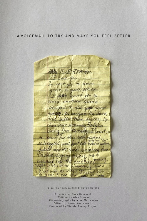 Movie poster for A Voicemail to Try and Make You Feel Better (2020)