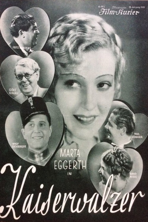 Movie poster for Kaiserwalzer (1933)
