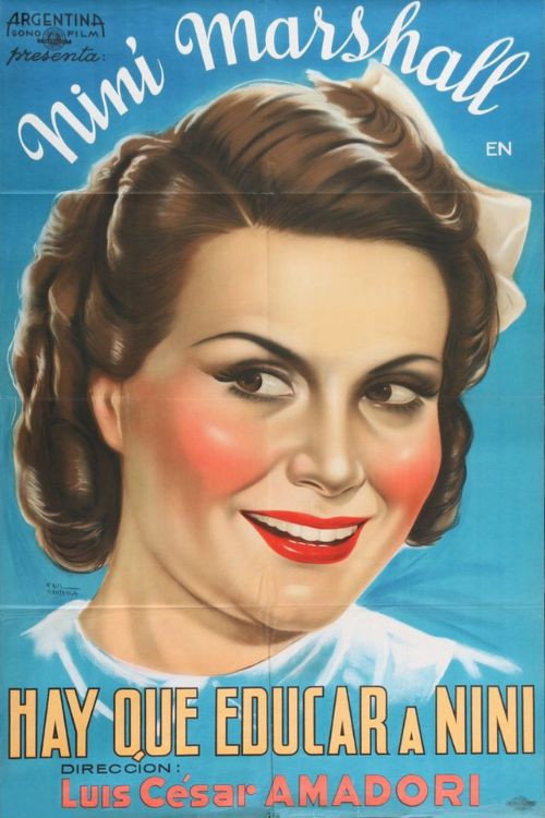 Movie poster for Hay que educar a Niní (1940)