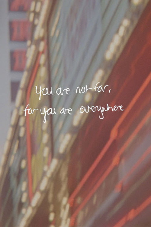 Movie poster for You are not far, for you are everywhere (2021)