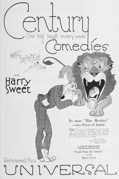 Movie poster for Fresh from the Farm (1921)