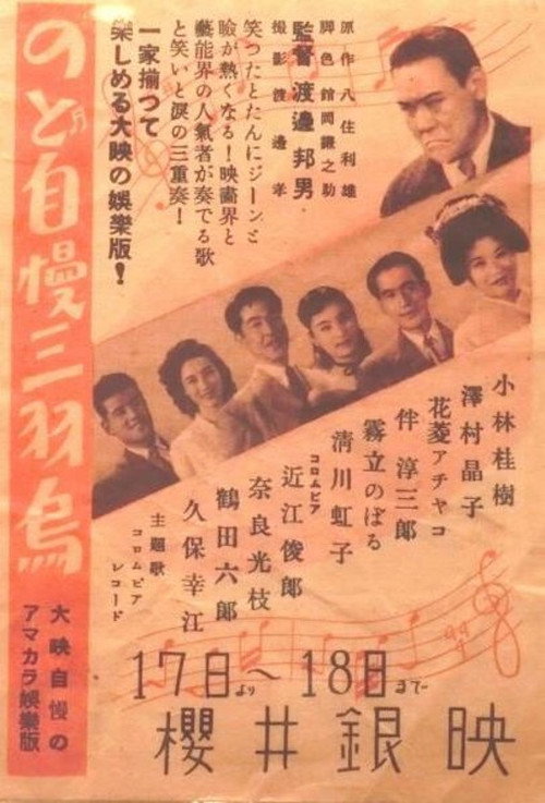 Movie poster for Nodo jiman sanbagarasu (1951)