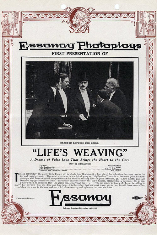 Movie poster for Life's Weaving (1913)