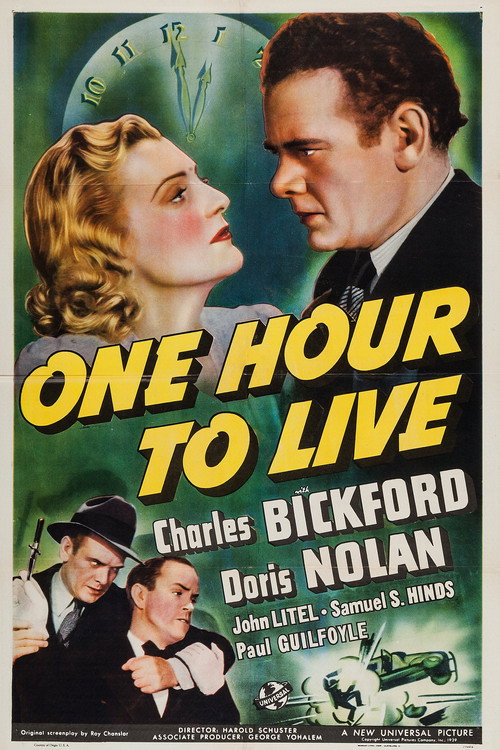 Movie poster for One Hour to Live (1939)