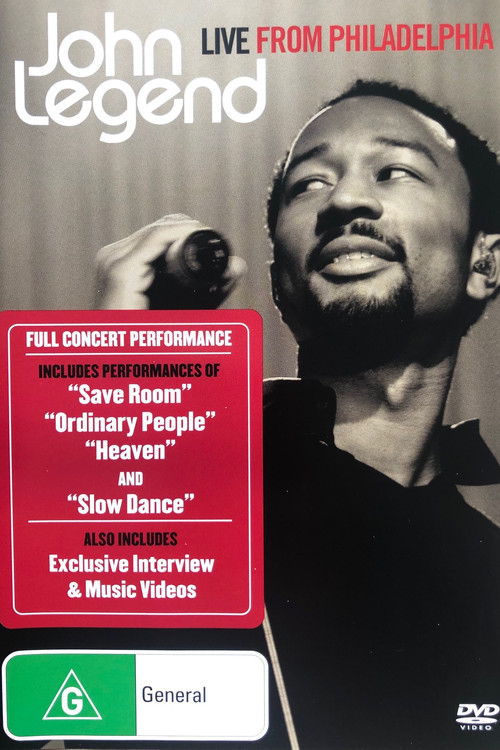 Movie poster for John Legend: Live from Philadelphia (2008)
