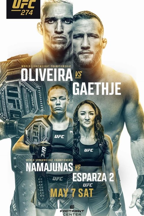 Movie poster for UFC 274: Oliveira vs. Gaethje (2022)