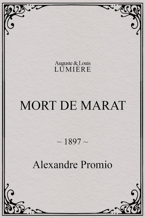 Movie poster for Death of Marat (1897)