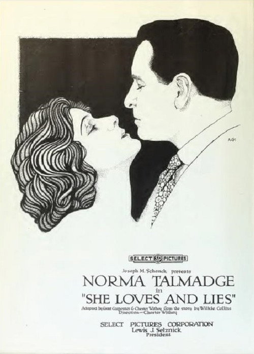 Movie poster for She Loves and Lies (1920)