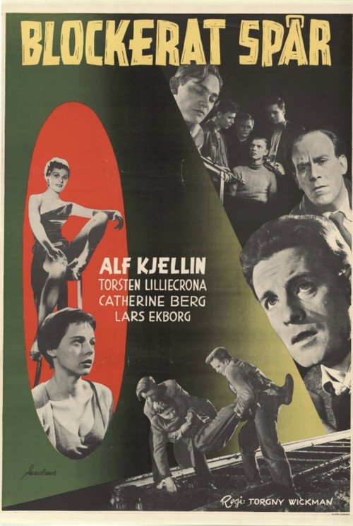 Movie poster for Blocked track (1955)