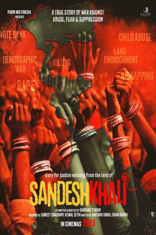 Movie poster for Untitled Saurabh Tewari directorial on Sandeshkhali (2025)