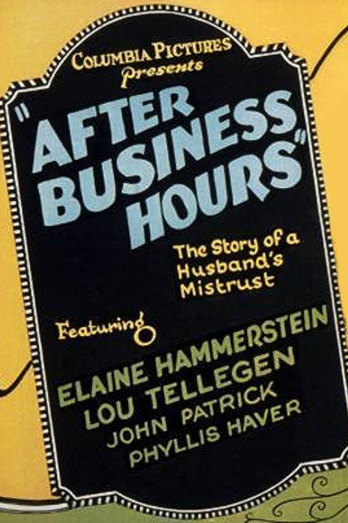 Movie poster for After Business Hours (1925)