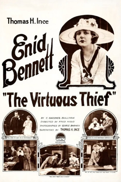 Movie poster for The Virtuous Thief (1919)