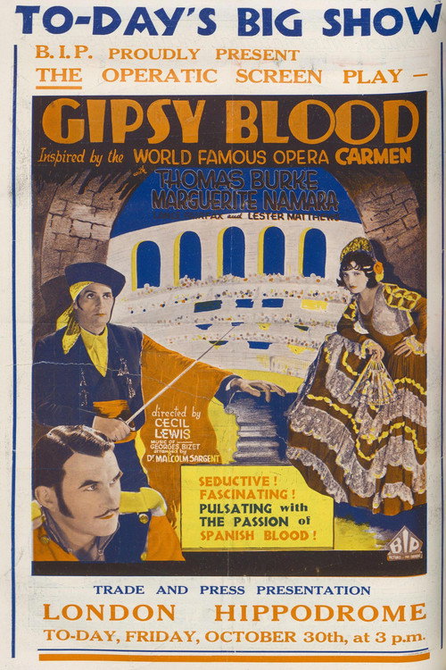 Movie poster for Gipsy Blood (1931)