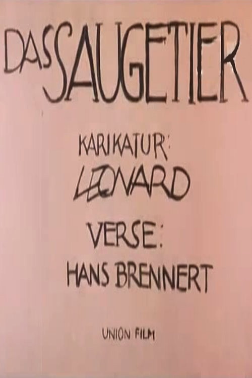 Movie poster for Das Säugetier (1917)
