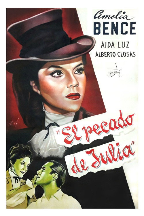 Movie poster for El pecado de Julia (1947)