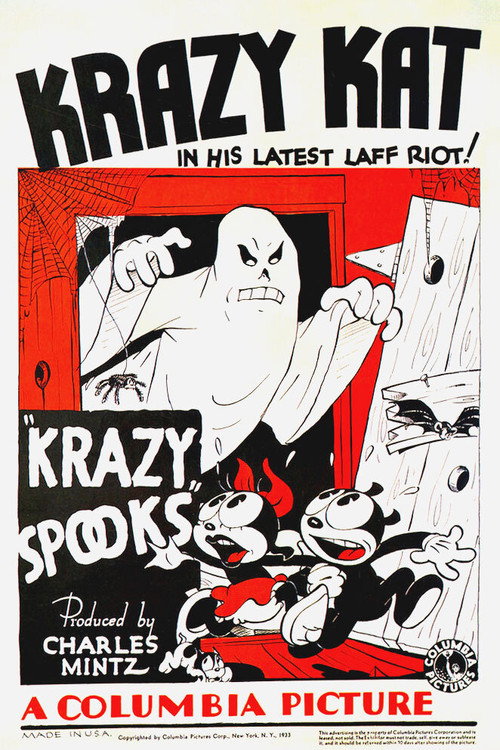 Movie poster for Krazy Spooks (1933)